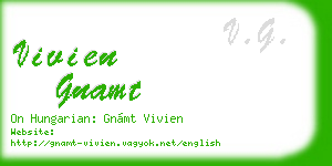 vivien gnamt business card